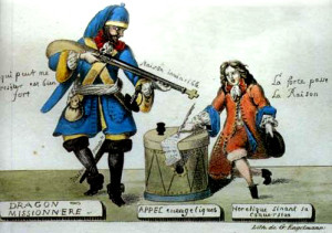 Le Dragon au protestant: « Crois ou meurs! »