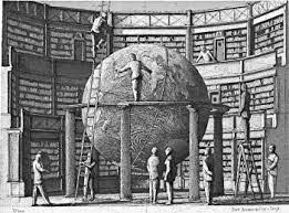 Érik Desmazières, de l’Académie des beaux-arts, Théâtre de géographie, 2007, eau-forte, aquatinte et roulette